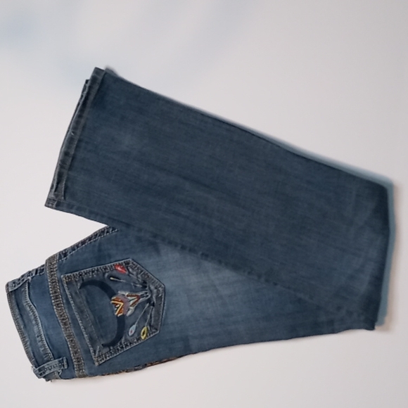 Tin Haul Jeans Western Tin Haul Womens Jeans Cow Skull Arrow